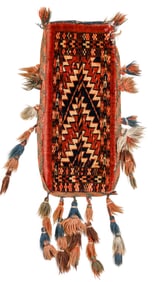 Yomud Spindle Bag, Turkmenistan, Ca. 1875