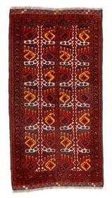 Turkmen Rug, Afghanistan, Early/Mid 20th C., 2'8'' x 5'1''