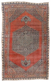 Anchor Medallion Bidjar Rug, Persia, Ca. 1890, 9'3'' x 15'0''