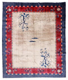 Chinese Art Deco Rug, Ca. 1930, 9'10'' x 11'7''