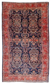 Mansion Size Blue Mahajaran Sarouk Rug, Persia, Ca. 1910, 10'1'' x 16'9''