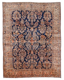 Blue Mahajaran Sarouk, Persia, Ca. 1910, 8'11'' x 11'6''