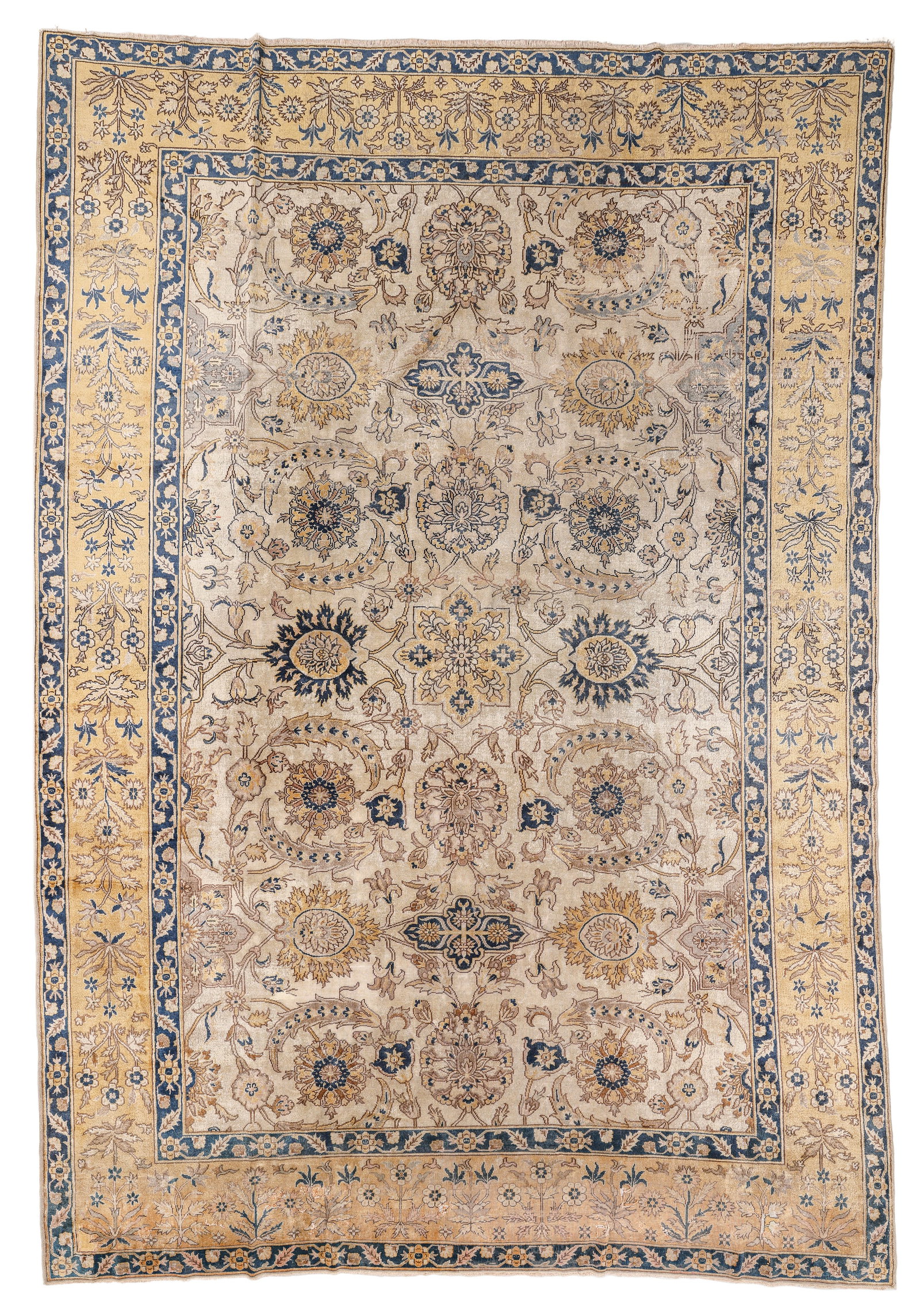 Hereke Rug, Turkey, Early 20th C., 9'7'' x 13'1'': Hereke Rug, Turkey, Early 20th C., 9'7'' x 13'1'' (292 x 399 cm). Weight: 60 lbs. Material: wool pile, cotton warp, cotton weft.