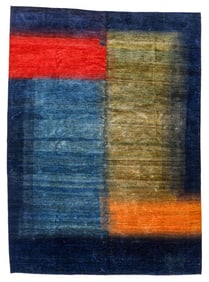 Large Natural Dye Gabbeh Rug, Persia, Late 20th C., 10'1'' x 14'0''