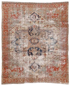 Shabby Chic Serapi Rug, Persia, Late 19th C., 9'10'' x 12'0''