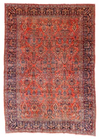 Mansion Size Sarouk Rug, Persia, Ca. 1920, 12'2'' x 17'6''