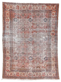Shabby Chic Mahal Rug, Persia, Ca. 1900, 8'6'' x 11'7''