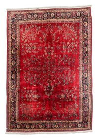 Red Mahajaran Sarouk Rug, Persia, Early 20th C., 8'6'' x 12'3''