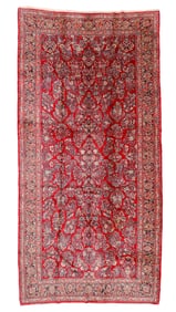Mansion Size Sarouk Rug, Persia, Ca. 1930, 9'9'' x 20'0''