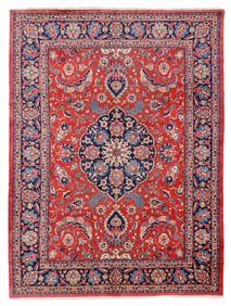 Khoy Isfahan Rug, Persia, Ca. 1940, 9'0'' x 12'0''
