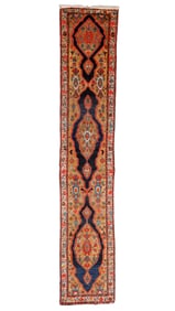 Camel Field Hamadan Rug, Persia, Ca. 1900, 3'2'' x 16'7''