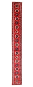 Palace Length Karadja Runner, Persia, Mid 20th C., 2'7'' x 21'9''