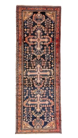 Hamadan Rug, Persia, Mid 20th C., 3'4'' x 9'8''
