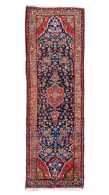 Hamadan Rug, Persia, Ca. 1930, 3'7'' x 11'0''