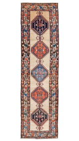 Camel Field Sarab Rug, Persia, Early 20th C., 3'1'' x 11'0''