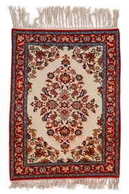 Isfahan Rug, Persia, Ca. 1970, 2'3'' x 3'0''