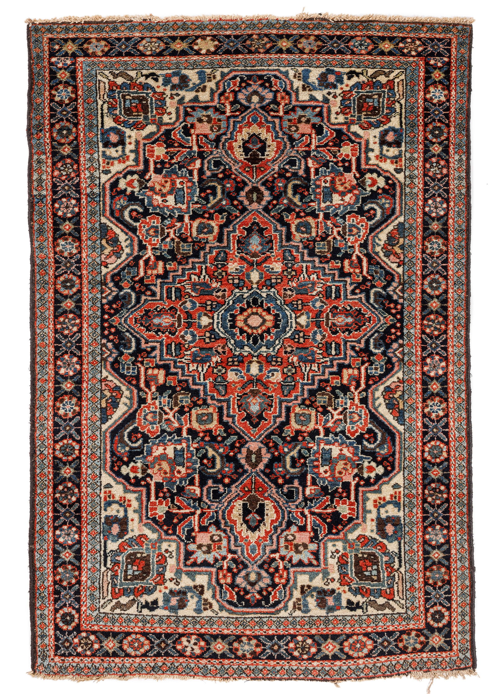 Hamadan Rug, Persia, Mid 20th C., 3'4'' x 5'0'' (1 of 4)