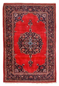Kashan Rug, Persia, Mid 20th C., 3'7'' x 5'5''