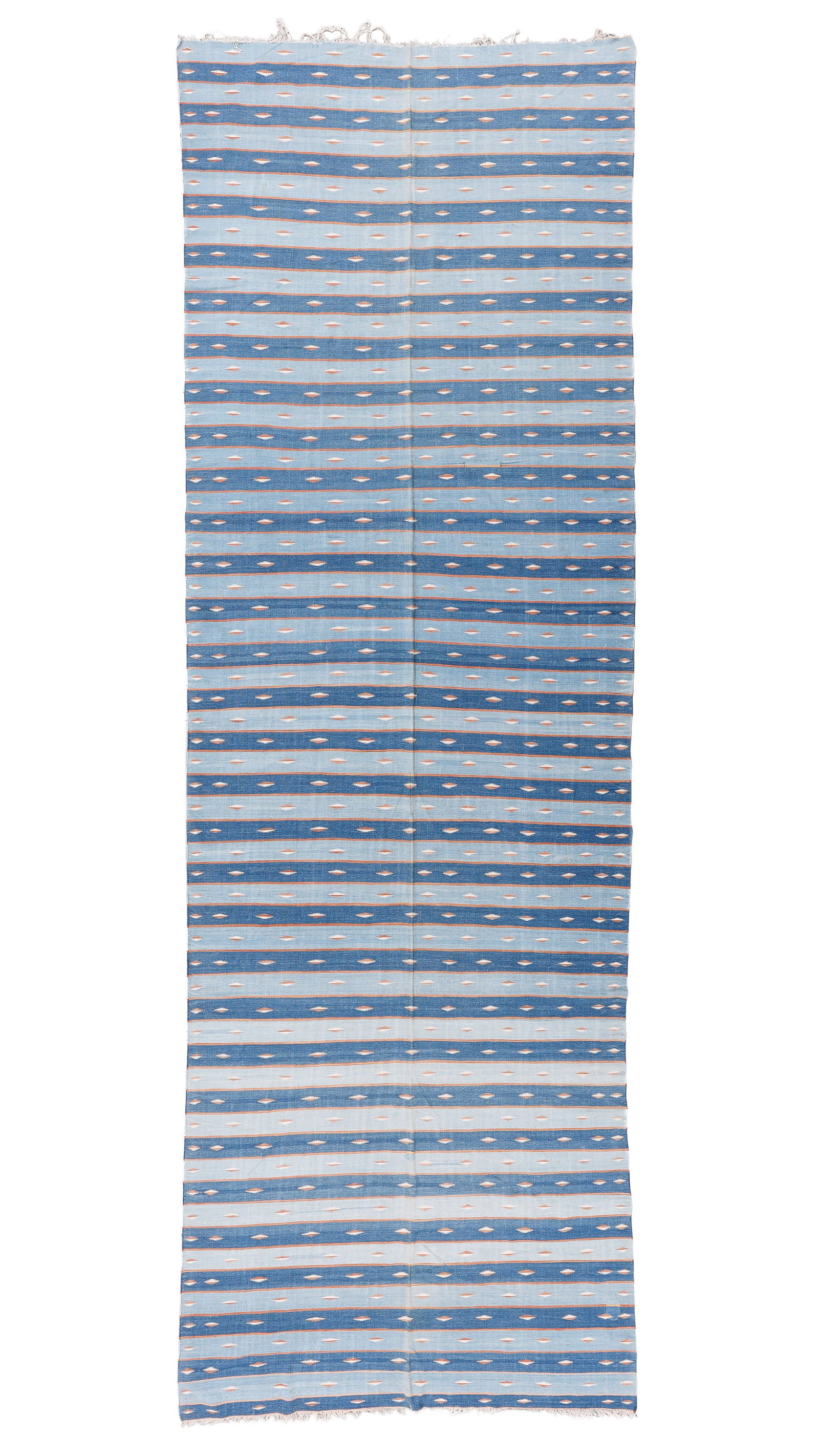 Mansion Size Dhurrie Rug, India, Early/Mid 20th C., 6'3'' x 19'4'' (1 of 3)