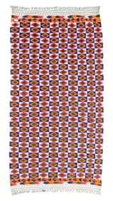 Dhurrie Rug, India, Mid 20th C., 3'9'' x 6'11''