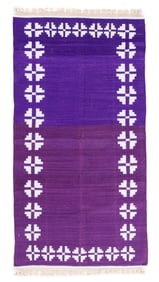 Dhurrie Rug, India, Mid 20th C., 3'7'' x 6'8''