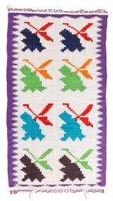 Dhurrie Rug, India, Mid 20th C., 3'5'' x 6'1''