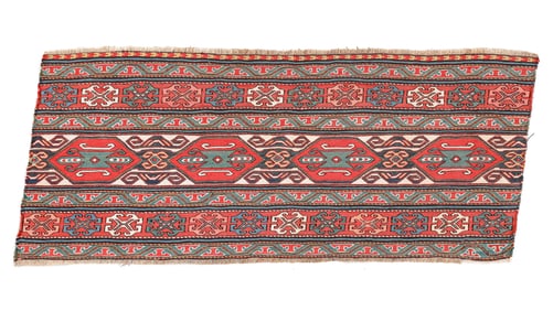 Shahsevan Mafrash Sumak Panel, Transcaucasus, Ca. 1880
