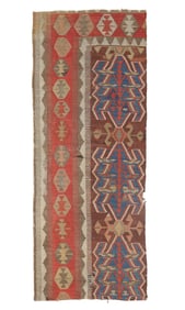 Obruk Kilim Fragment, Turkey, 19th C., 2'5'' x 5'4''