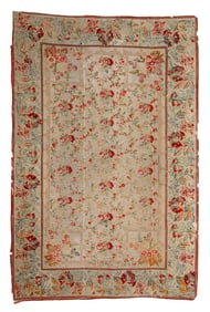 Continental Needlepoint Hanging, 19th C., 4'11'' x 7'6''