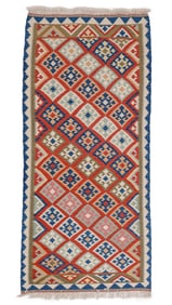 Persian Kilim, Mid 20th C., 3'3'' x 6'11''