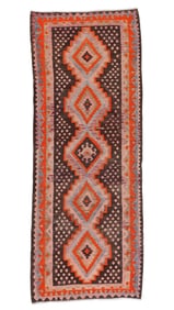 West Persian Kilim, Mid 20th C., 3'10'' x 10'1''