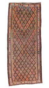 West Persian Kilim, Mid 20th C., 4'5'' x 10'9''