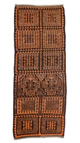 Central Asian Kilim, Mid 20th C., 3'5'' x 8'9''