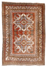 Kars Eagle Kazak Rug, Turkey, Mid/Late 20th C., 4'10'' x 6'10''