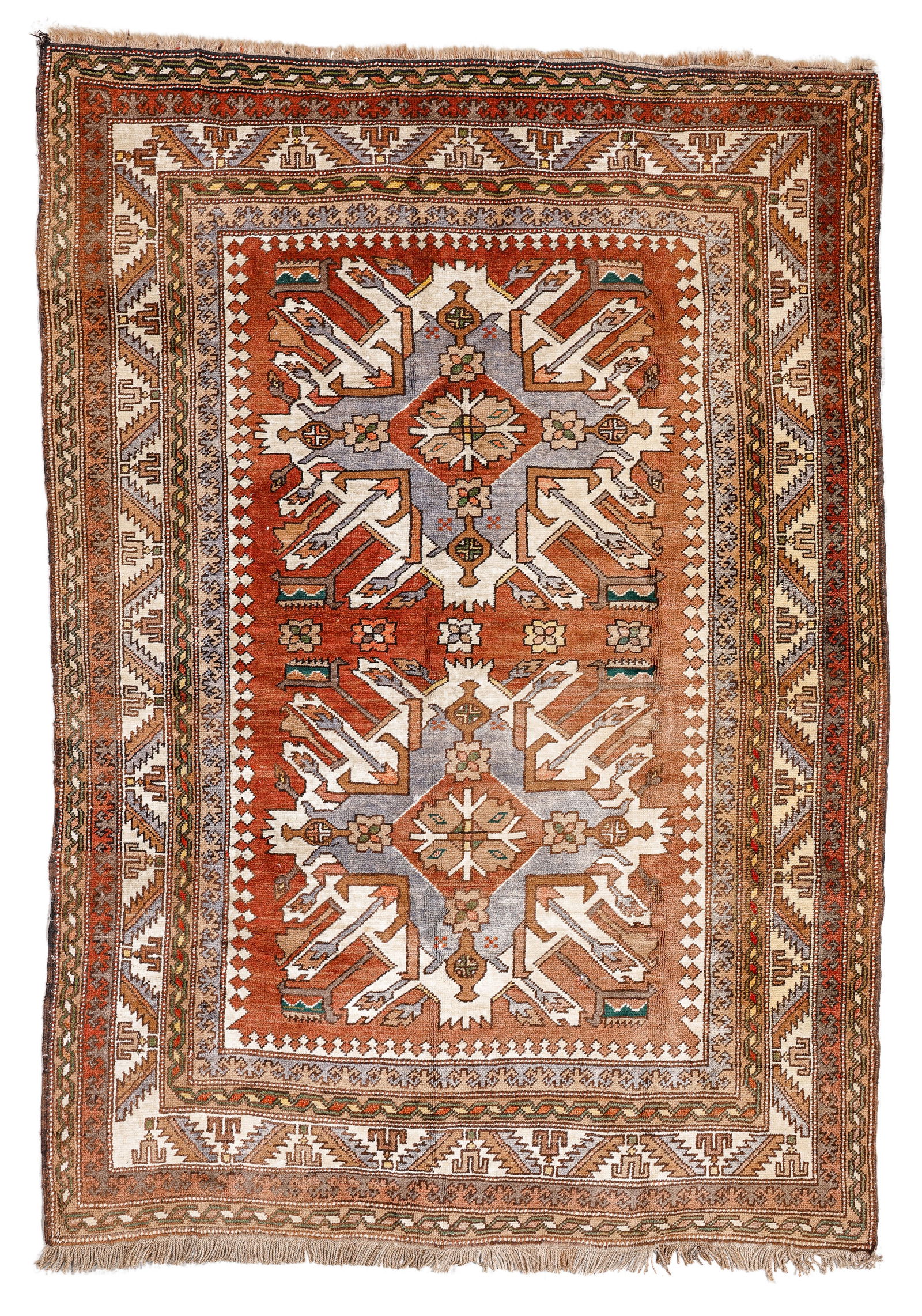 Kars Eagle Kazak Rug, Turkey, Mid/Late 20th C., 4'10'' x 6'10'' (1 of 4)