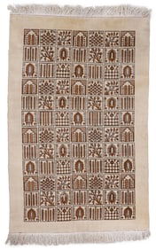 Tabriz Garden Compartment Rug, Persia, Mid/Late 20th C., 6'0'' x 9'0''