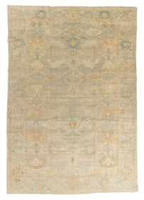 Oushak Style Rug, Afghanistan, Late 20th C., 10'5'' x 14'9''