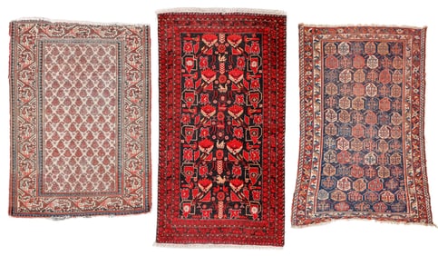 Estate Grouping of 3 Persian/Afghan Rugs