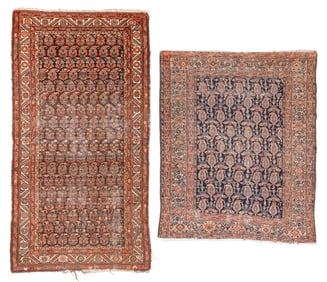 2 Malayer Boteh Rugs, Persia, Ca. 1900