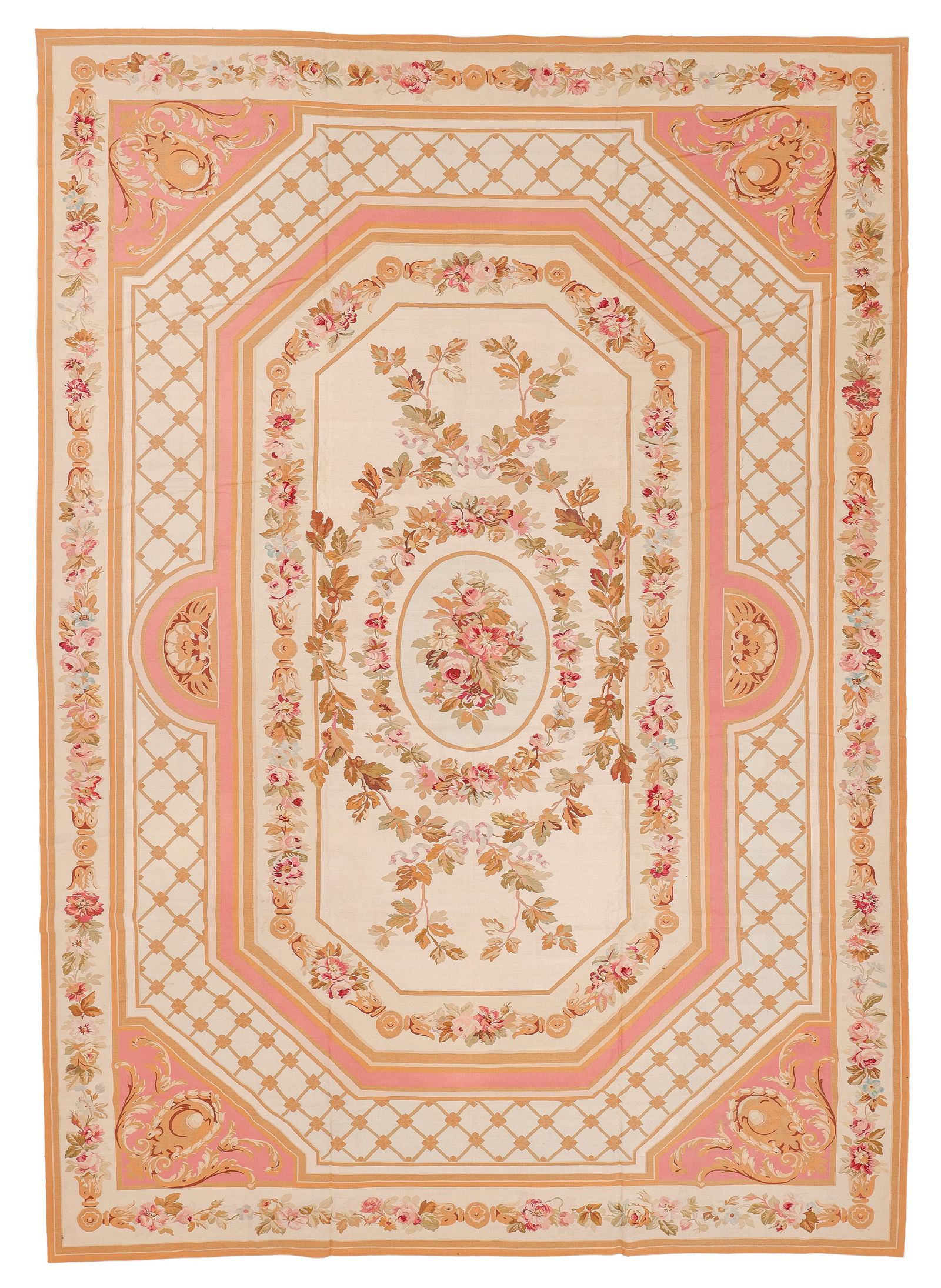 Mansion Size Aubusson Style Tapestry Carpet, 20th C., 12'7'' x 17'9'' (1 of 4)