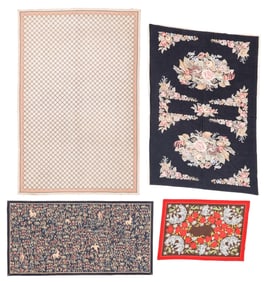 Estate Grouping of Needlepoint & Tapestry Weavings (4), 20th C.