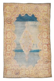Cotton Agra Rug, India, Ca. 1900, 4'4'' x 7'1''