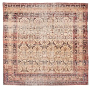 Lavar Kerman Rug, Persia, Ca. 1890, 7'7'' x 7'7''