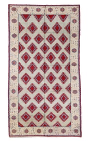 Signed Cotton Agra Rug, India, Ca. 1920, 7'4'' x 13'0''