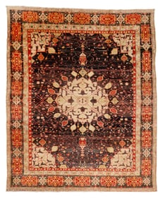 Cotton Agra Rug, India, Ca. 1900, 9'10'' x 11'10''