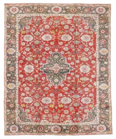 Cotton Agra Rug, India, Ca. 1910, 12'3'' x 15'2''