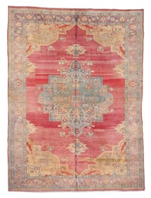 Cotton Agra Rug, India, Ca. 1920, 8'5'' x 11'4''