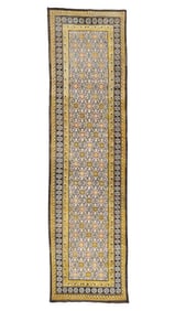 Cotton Gallery Runner Rug, India, Ca. 1900, 4'6'' x 16'7''