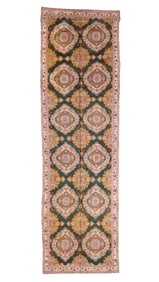 Mansion Size Cotton Agra Rug, India, Ca. 1900, 6'0'' x 20'10''