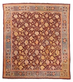 Agra Rug, India, Late 19th C., 12'10'' x 14'6''